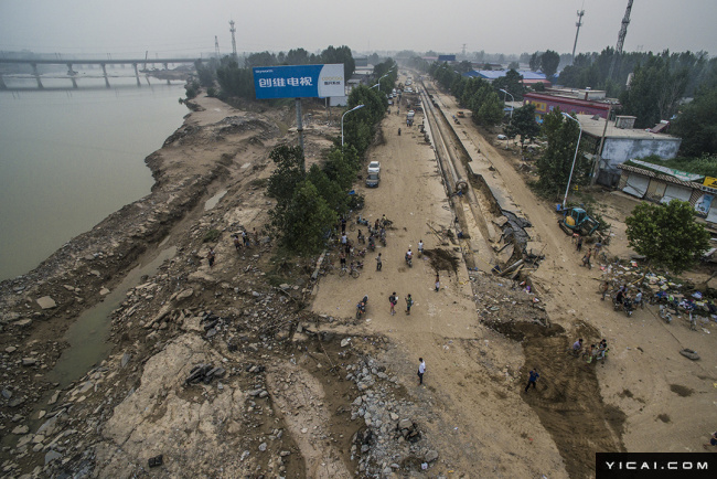 邢台七里河东延工程截止到龙王庙桥 大水从这